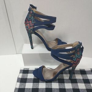 Charlotte Russe Blue Stiletto Heel  Size 10